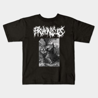 Saint Francis of Assisi Death Metal Gothic Kids T-Shirt